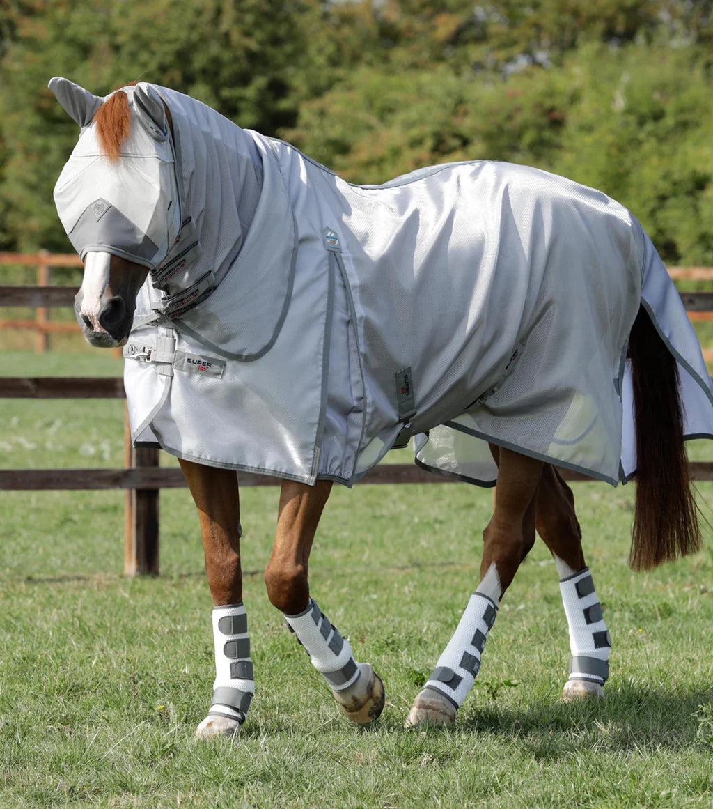 Super Lite Fly Rug with Surcingles - Silver